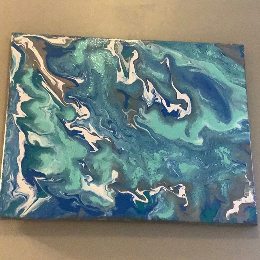 Customizable Acrylic ART Pour canvas painting